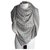 stola shawl gucci tessuto gg nuova scarf Beige Grey Light brown Silk Wool  ref.282696