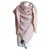 shawk scarf gucci gg pink wool and silk  ref.282711