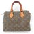 Louis Vuitton Speedy 25 Brown Cloth  ref.282940