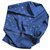 Christian Dior Tie pattern scarf. Blue Wool  ref.283167