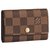 Louis Vuitton LV 6 Keys damier ebene Brown Leather  ref.283428
