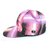 Chanel SS17 Bedruckte Seiden-Baseballkappe Pink  ref.283491