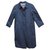 Burberry woman raincoat vintage t 38 Navy blue Cotton Polyester  ref.283685