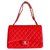 Chanel Handbags Red Leather  ref.284119