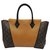 LOUIS VUITTON Tote Bag W Caramel Leather Cloth  ref.281196