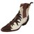 Sartore Ankle Boots Beige Cognac Dark brown Leather  ref.283873