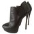 Casadei Ankle Boots Black Leather  ref.283995
