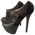 Fendi Heels Black Leather  ref.283999