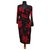 Ralph Lauren Robes Polyester Elasthane Noir Rouge Multicolore  ref.284045