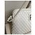 Fendi Vintage gewebte Leder Umhängetasche Weiß - Ansicht 7