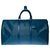 La hermosa bolsa de viaje Louis Vuitton Keepall 50 en cuero azul epi  ref.284458