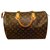Louis Vuitton Speedy 35 Brown Leather  ref.284686