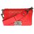 Lovely Chanel Boy small model shoulder bag in red leather, antique silver metal trim  ref.285062