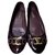 Chanel Taille des ballerines en cuir verni bordeaux Louis Vuitton 36 Cuir vernis Ebène  ref.285437
