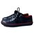 CHANEL Sneakers In Pelle Tessuto Con Logo CC Nero Rosso Tg.38,5 Tela  ref.285448
