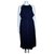 Michael Kors Maxi chiffon georgette dress Dark blue Polyester  ref.285465
