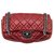 Trendy CC Chanel Icons Secret Label Roja Cuero  ref.285487