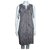 Calvin Klein CK shift dress with ruffle front Grey Polyester Viscose Elastane  ref.285521
