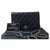 Portefeuille Chanel matelassé à coutures multicolores sur chaîne Cuir Noir  ref.285650