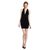 Bcbg Max Azria Jocelyn Halter Drape Dress With Pleated Skirt Black Elastane Polyamide Acetate  ref.285656