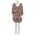 Rebecca Taylor Seidenkleid mit Tiermotiv Leopardenprint
