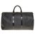 Very beautiful Louis Vuitton Keepall travel bag 50 black epi leather, garniture en métal doré  ref.285852