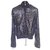Chanel NUEVA chaqueta bomber de lentejuelas de moda Azul marino  ref.285972