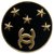 Chanel Earrings Black Golden Metal  ref.285983