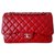 Sac Chanel Classique rouge Cuir  ref.286080
