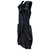 Mini robe noire Louis Vuitton Soie Polyester Laine  ref.286109