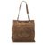 Chanel Brown CC Suede Tote Bag Dark brown Leather  ref.286359