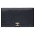 Billetera de Chanel Negro Becerro  ref.286547