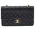 Chanel Classic Flap Schwarz Leder  ref.286678