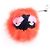 Fendi Monster Bug Eye Fox Fur Ball Keychain and Bag Charm