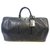 Louis Vuitton keepall 50 Cuir épi noir Black Leather  ref.286988