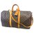 Louis Vuitton keepall 50 monogram shoulder strap Brown Leather  ref.287126