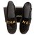 Cambon Chanel CHA NEL Espadrilles aus schwarzem Samt  ref.287128