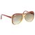 Gafas de sol cuadradas teñidas Dior Brown Castaño Plástico  ref.287166