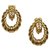 Boucles d'oreilles clip Dior Gold Rope Métal Doré  ref.287265