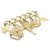 CHANEL CC Logos Brooch Gold Tone Auth 20868 Golden Metal  ref.287962