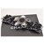 CHANEL CC Logos Black Silver Chain Bracelet Auth sa1441 Silvery Metal  ref.288009