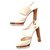 Chanel high heel sandals White Leather Lambskin  ref.288418