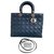 Lady Dior DIOR Blue Leather  ref.288495