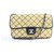 Chanel Quilted Straw Classic Flap Beige  ref.288554