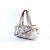 Cole Haan Pelle metallizzata invecchiata 2modo Boston Duffle Argento - vista 2
