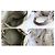 Cole Haan Pelle metallizzata invecchiata 2modo Boston Duffle Argento - vista 4
