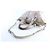 Cole Haan Pelle metallizzata invecchiata 2modo Boston Duffle Argento - vista 5