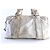 Cole Haan Pelle metallizzata invecchiata 2modo Boston Duffle Argento - vista 7