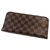 Louis Vuitton Brown Damier Ebene Zippy Wallet Cloth  ref.288681
