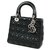 Dior Christian Christian Lady Cannage Womens handbag CAL44551 black x silver hardware Leather  ref.288896
